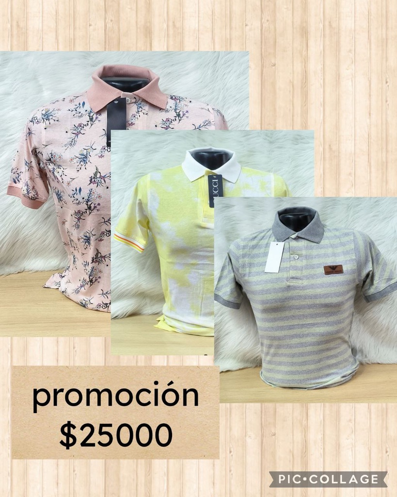 Camisetas tipo polo de hombre